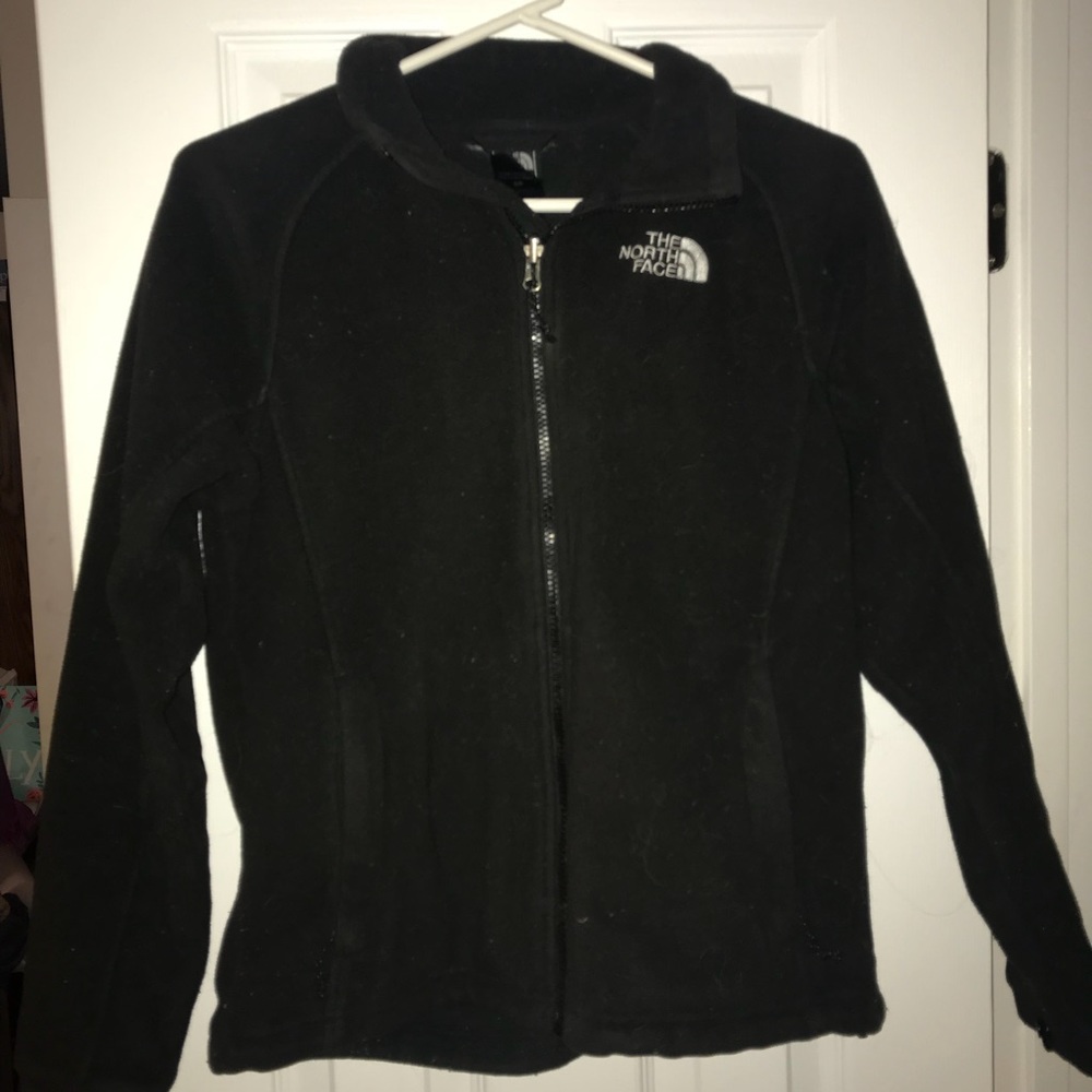 North Face black fleece jacket